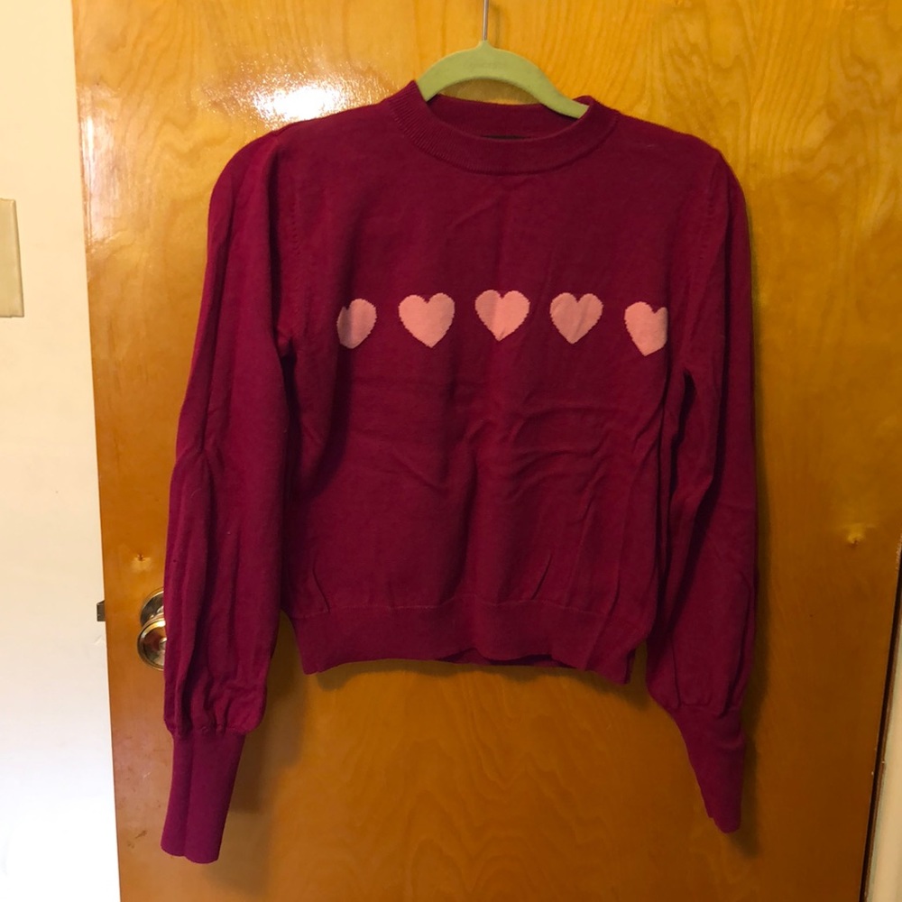 The fifth label cropped heart sweater